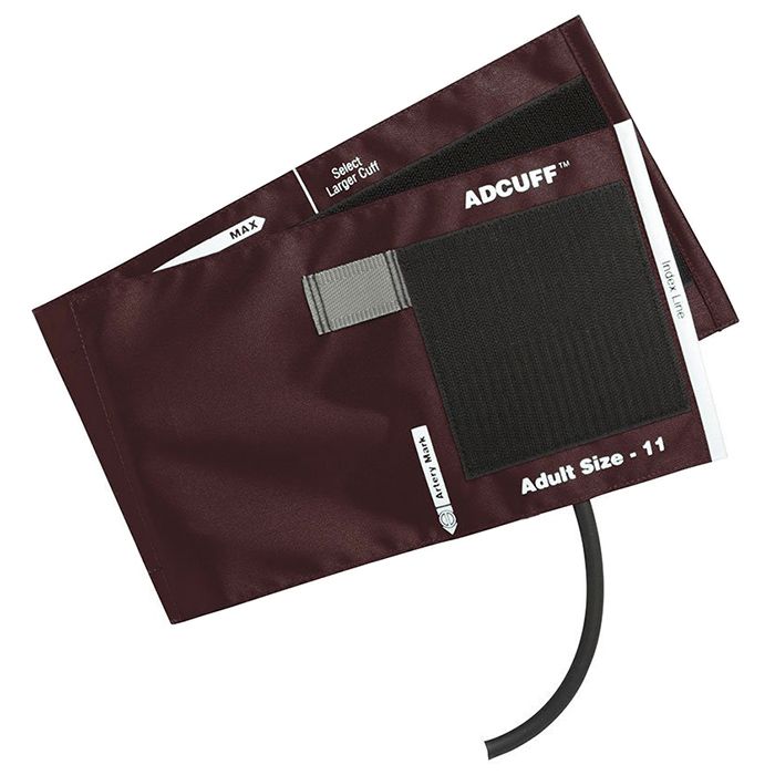 ADC Adcuff Cuff and Bladder with One Tube - Adult  Burgundy