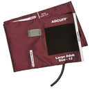 ADC Adcuff Cuff and Bladder with One Tube and Female Luer Connector - Large Adult - Burgundy