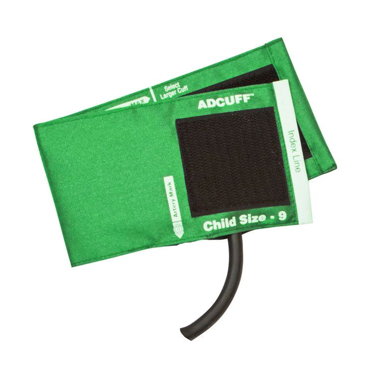 ADC Adcuff Cuff and Bladder with One Tube - Child  Green