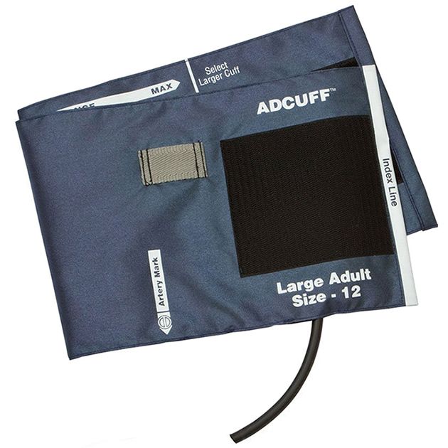 ADC Adcuff Cuff and Bladder with One Tube - Large Adult - Navy