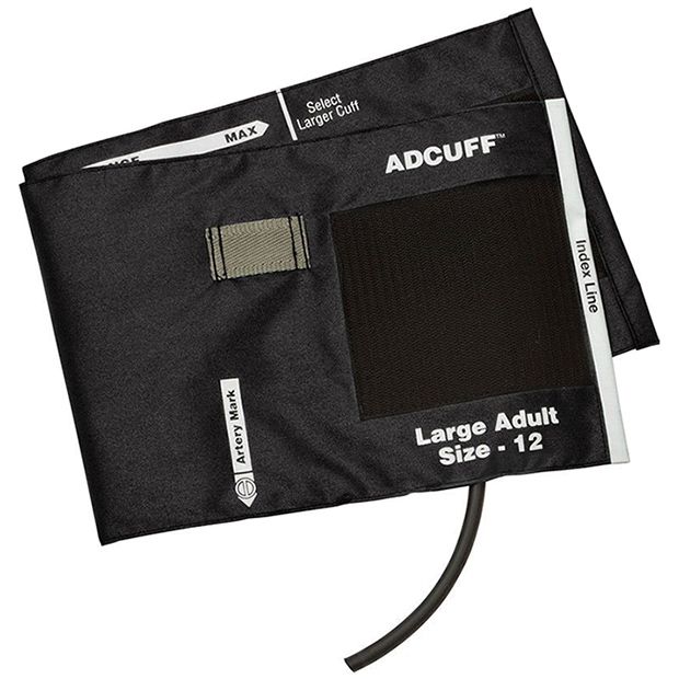 ADC Adcuff Cuff and Bladder with One Tube - Large Adult - Black