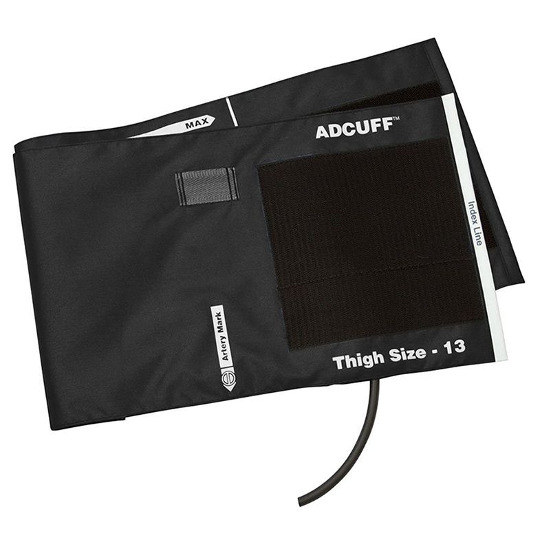 ADC Adcuff Cuff and Bladder with One Tube - Thigh - Black