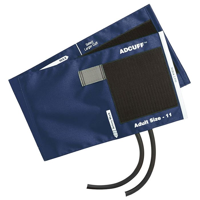 ADC Adcuff Cuff and Bladder with Two Tubes - Adult  Navy