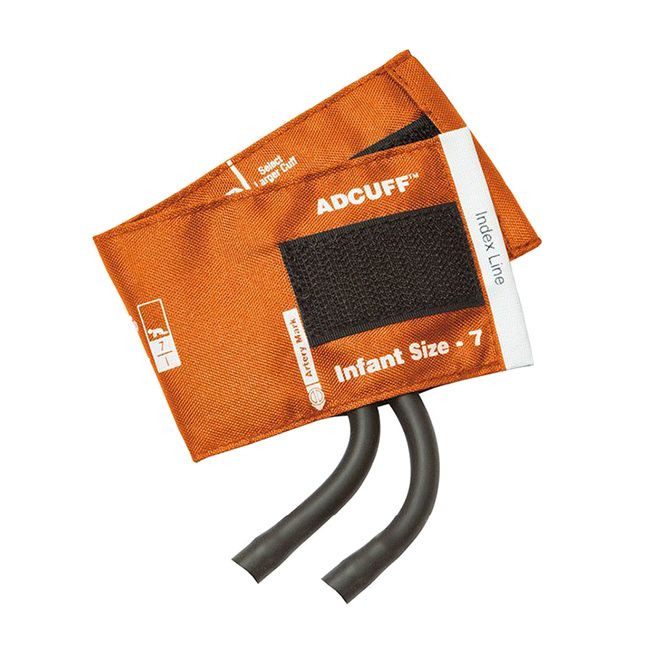 ADC Adcuff Cuff and Bladder with Two Tubes - Infant  Orange