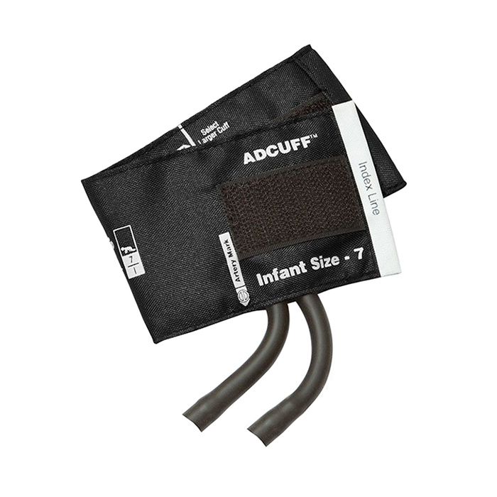 ADC Adcuff Cuff and Bladder with Two Tubes - Infant - Black