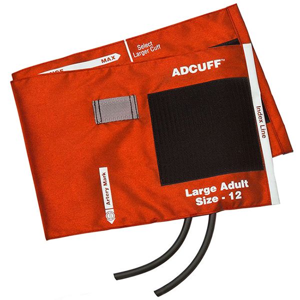 ADC Adcuff Cuff and Bladder with Two Tubes - Large Adult  Orange