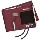 ADC Adcuff Cuff and Bladder with Two Tubes - Large Adult  Burgundy