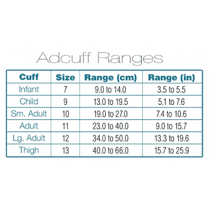 ADC Adcuff Cuff and Bladder with Two Tubes - Large Adult 