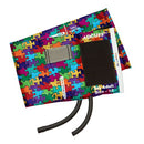 ADC Adcuff Cuff and Bladder with Two Tubes - Small Adult - Puzzle Pieces