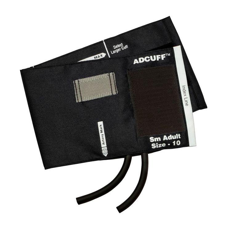 ADC Adcuff Cuff and Bladder with Two Tubes - Small Adult - Black