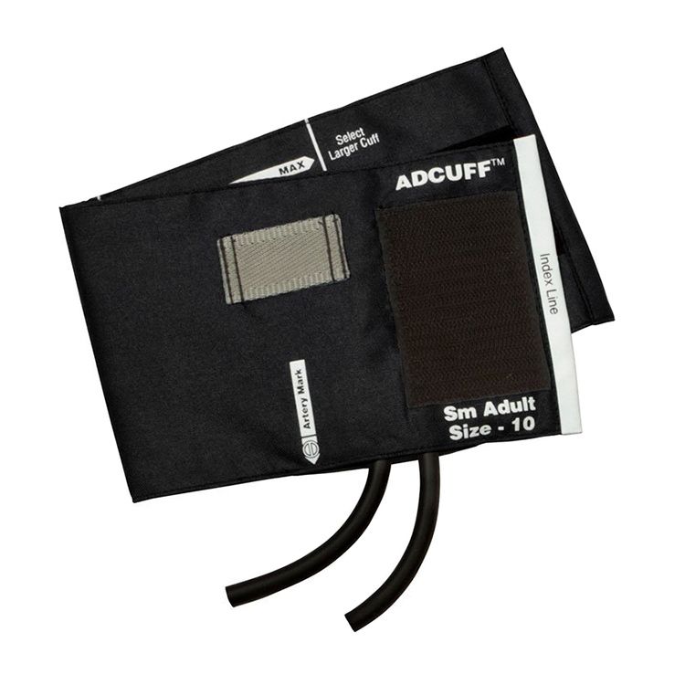 ADC Adcuff Cuff and Bladder with Two Tubes - Small Adult  Black