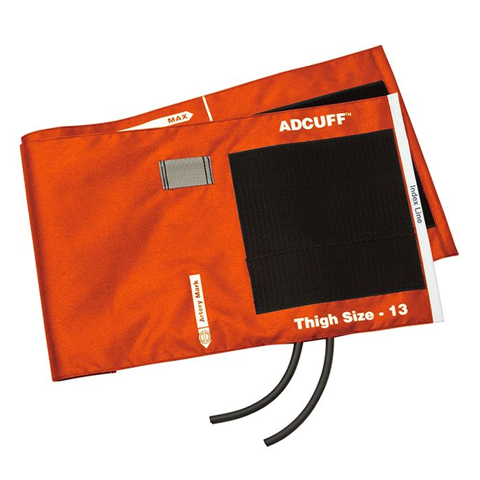 ADC Adcuff Cuff and Bladder with Two Tubes - Thigh  Orange