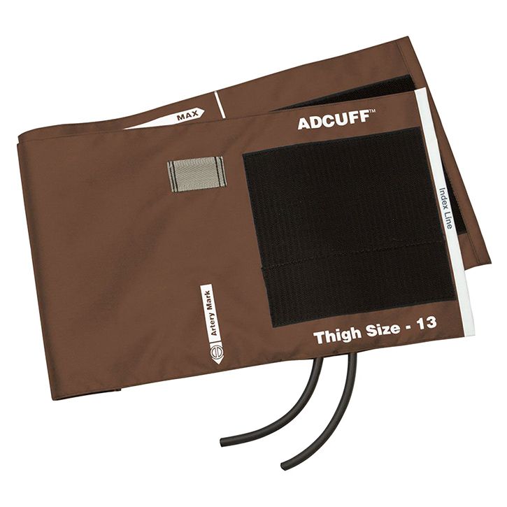 ADC Adcuff Cuff and Bladder with Two Tubes - Thigh  Brown