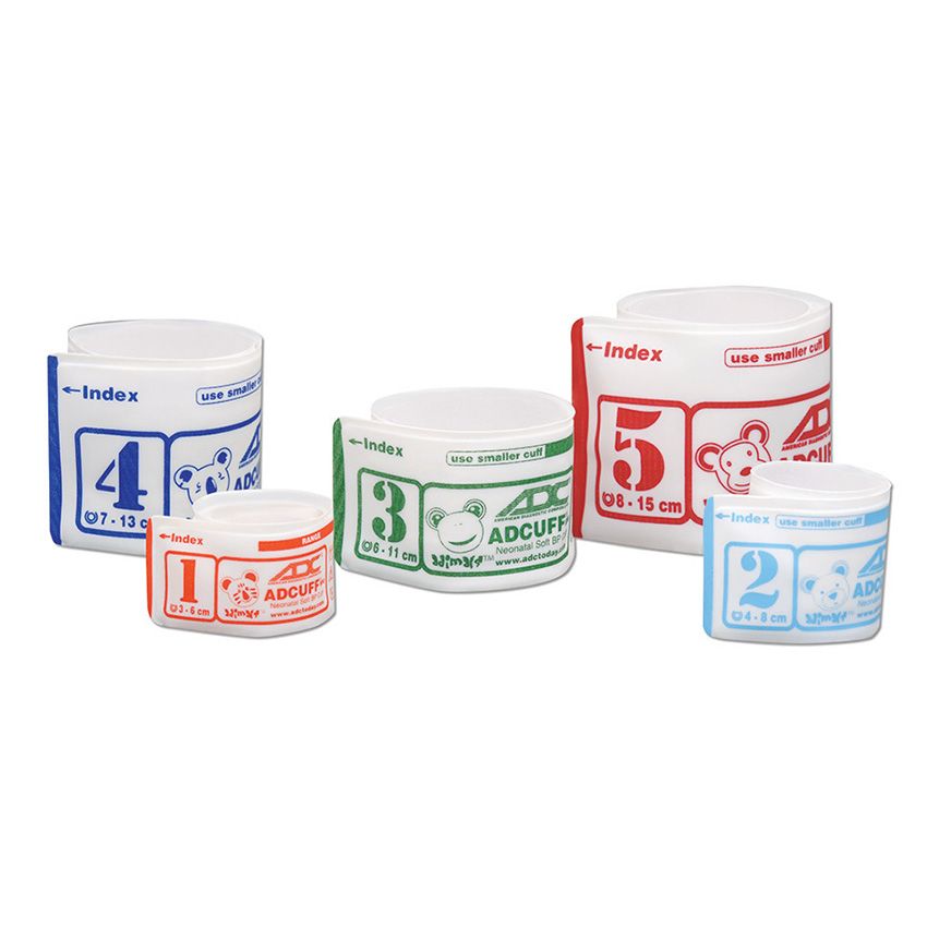 ADC Adcuff Neonatal SPU Cuff and Bladder with Luer Connector - Various Sizes