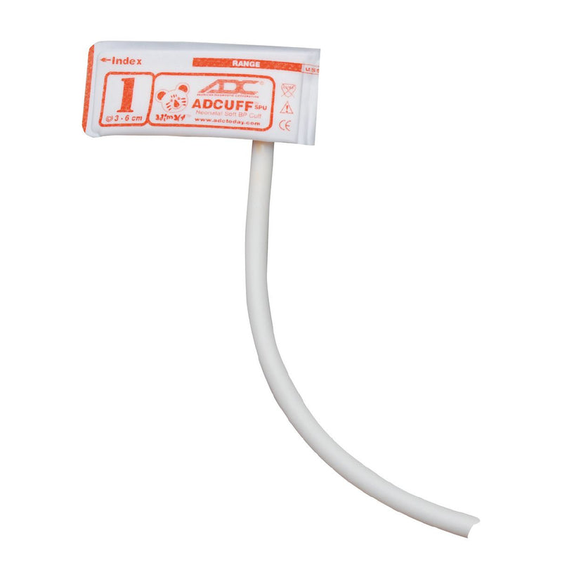 ADC Adcuff Neonatal SPU Cuff and Bladder with Luer Connector (10/Pkg)  Neonatal Size 1 (Orange) - 1 Tube