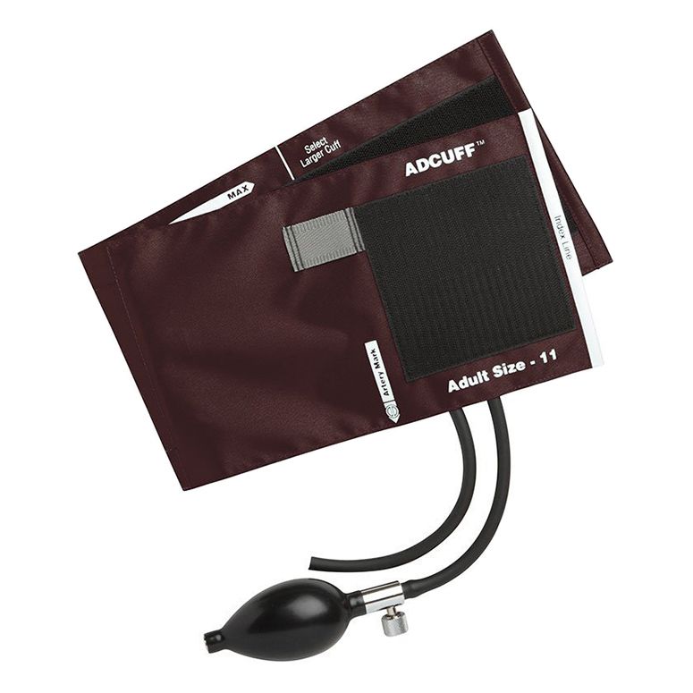 ADC Adcuff Sphygmomanometer Inflation System - Adult  Burgundy