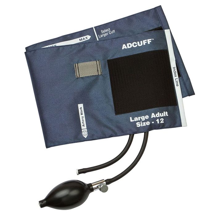 ADC Adcuff Sphygmomanometer Inflation System - Large Adult - Navy