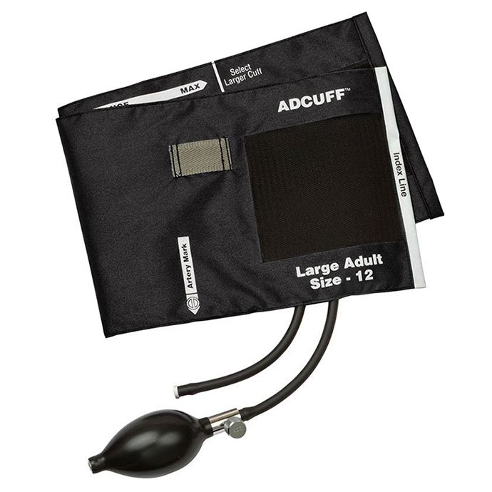 ADC Adcuff Sphygmomanometer Inflation System - Large Adult - Black