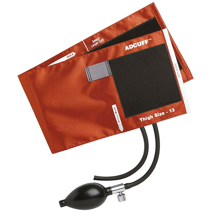 ADC Adcuff Sphygmomanometer Inflation System - Thigh  Orange