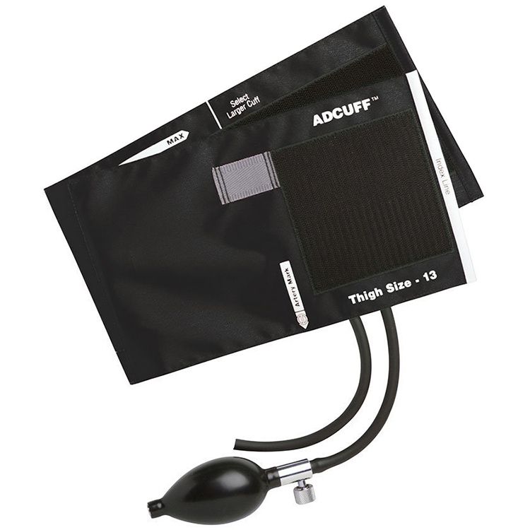 ADC Adcuff Sphygmomanometer Inflation System - Thigh - Black