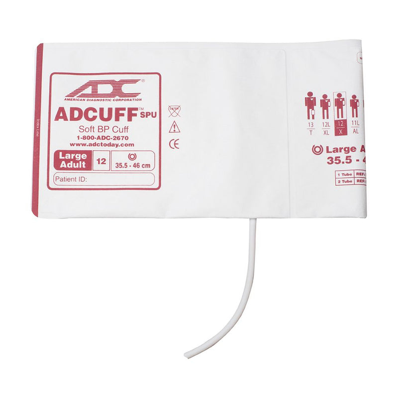 ADC Adcuff SPU Cuff and Bladder with One Tube (20/Pkg)  Large Adult - Burgundy