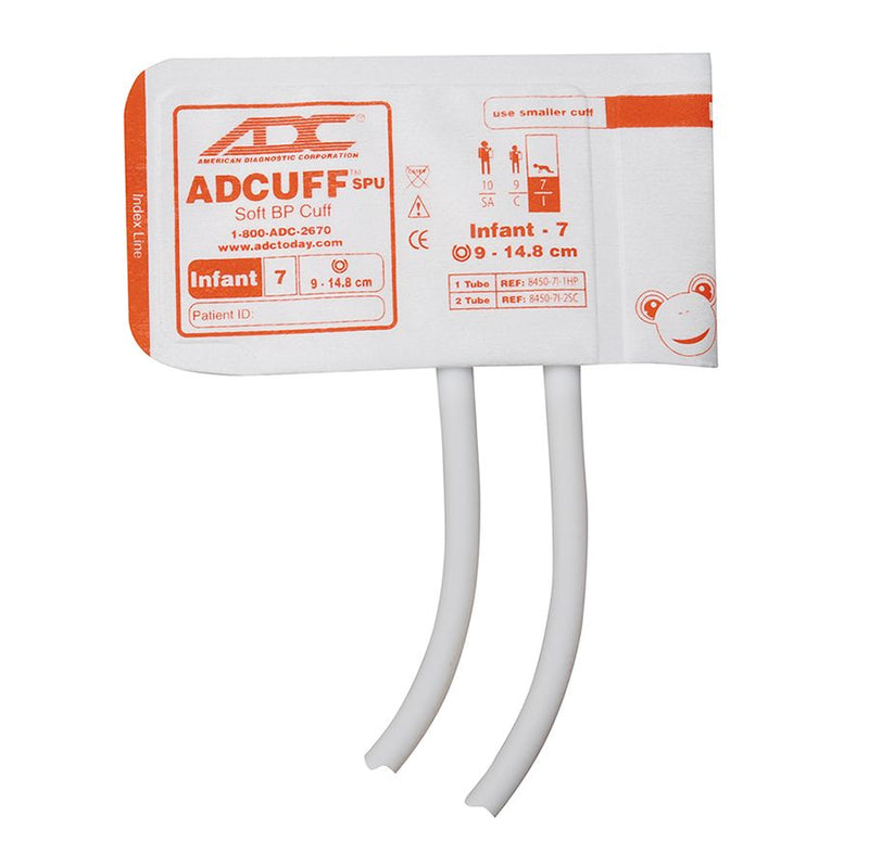 ADC Adcuff SPU Cuff and Bladder with Two Tubes (20/Pkg)  Infant - Orange