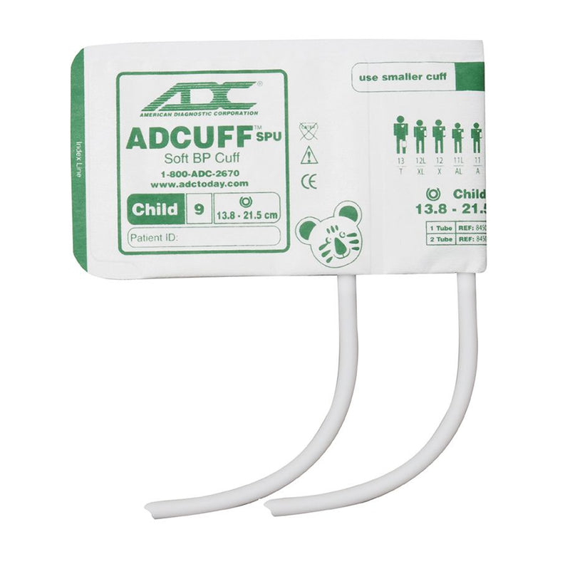 ADC Adcuff SPU Cuff and Bladder with Two Tubes (20/Pkg)  Child - Green