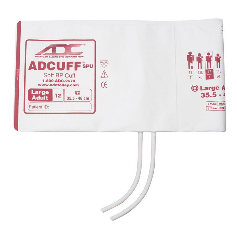 ADC Adcuff SPU Cuff and Bladder with Two Tubes (20/Pkg)  Large Adult - Burgundy
