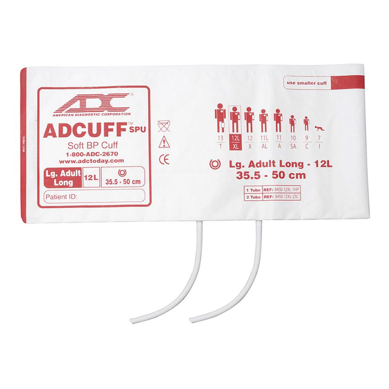 ADC Adcuff SPU Inflation System (5/Pkg)  Large Adult Long - Burgundy