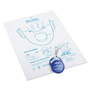 ADC Adsafe CPR Face Shield with Keychain  Royal Blue - Display Packaging