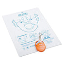 ADC Adsafe CPR Face Shield with Keychain - Orange