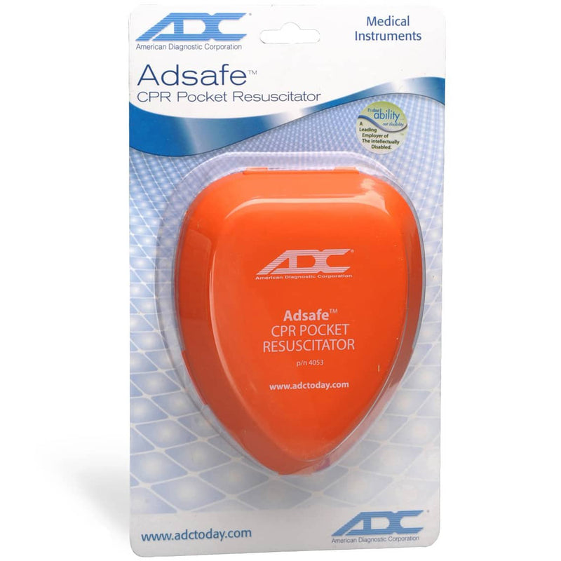 ADC Adsafe CPR Pocket Resuscitator display packaging