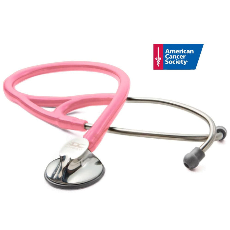 ADC Adscope 600 Platinum Cardiology Stethoscope  Breast Cancer Awareness Metallic Pink