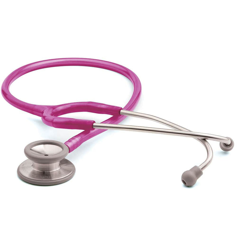 ADC Adscope 603 Clinician Stethoscope  Metallic Raspberry