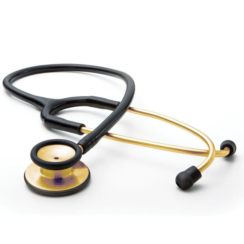 ADC Adscope 603 Clinician Stethoscope  Gold Finish/Black Tubing