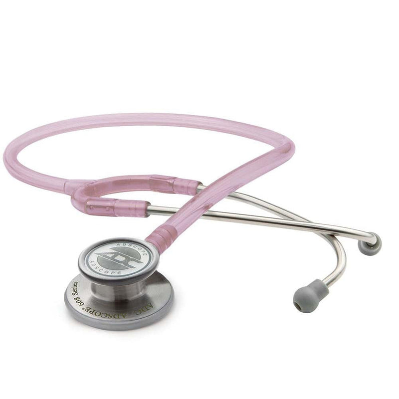 ADC Adscope 608 Convertible Clinician Stethoscope  Rose Quartz