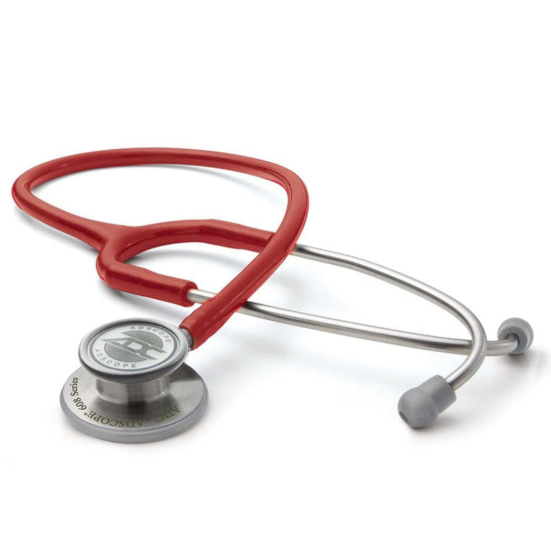 ADC Adscope 608 Convertible Clinician Stethoscope  Red