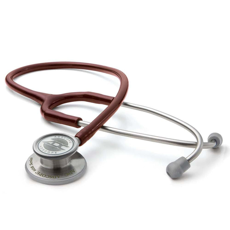 ADC Adscope 608 Convertible Clinician Stethoscope - Burgundy