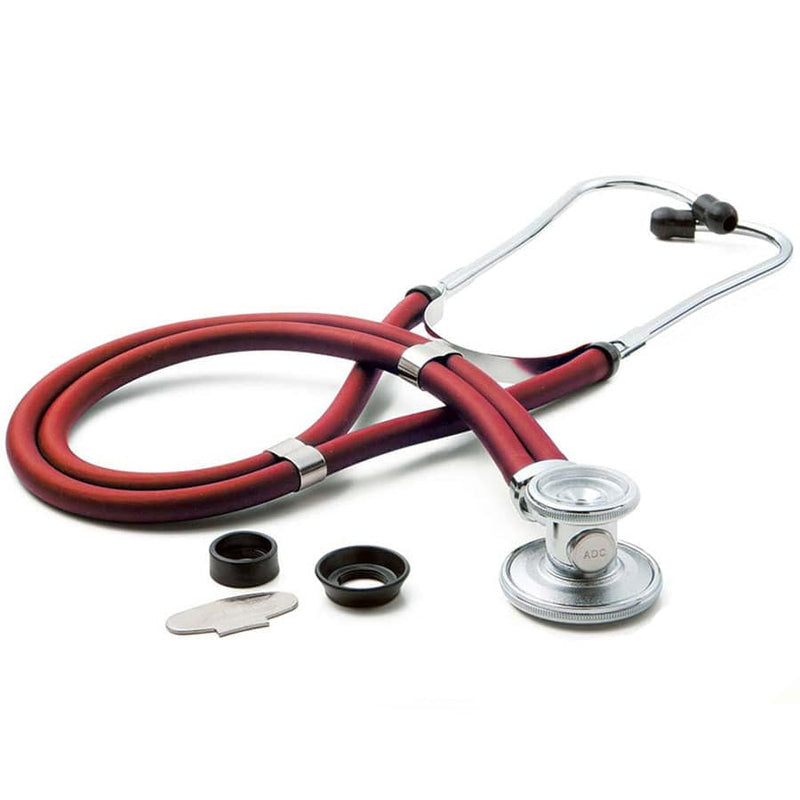 ADC Adscope 641 Sprague Stethoscope  Red - Display Packaging