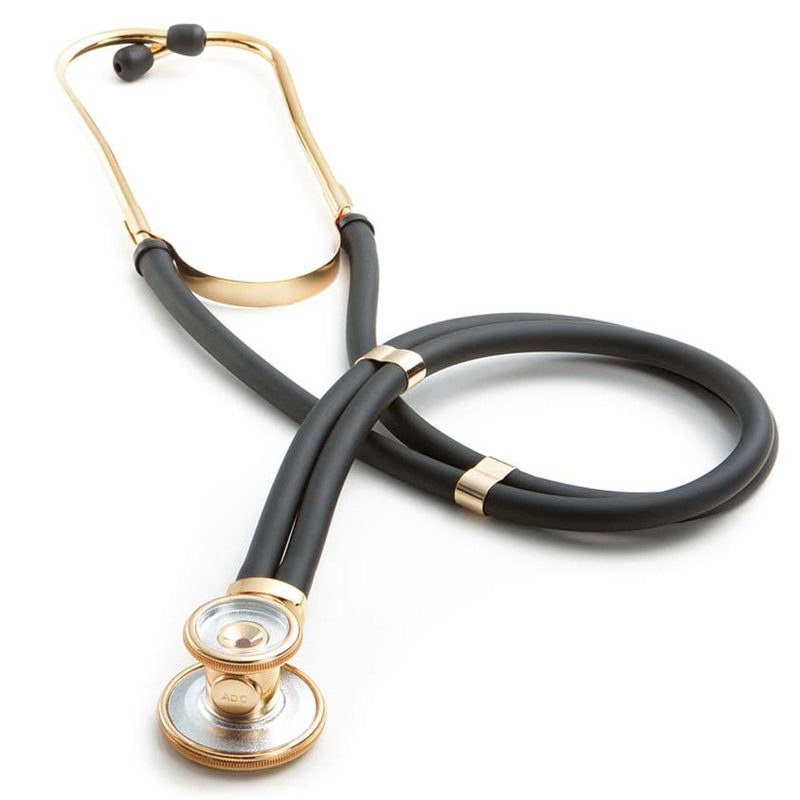 ADC Adscope 645 Gold Plated Sprague Stethoscope  Retail Display Packaging
