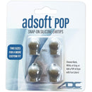 ADC Adsoft POP Snap-On Silicone Eartips  Gray (Two Pairs)