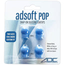 ADC Adsoft POP Snap-On Silicone Eartips  Periwinkle (Two Pairs)
