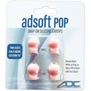 ADC Adsoft POP Snap-On Silicone Eartips  Pink (Two Pairs)