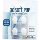 ADC Adsoft POP Snap-On Silicone Eartips  White (Two Pairs)