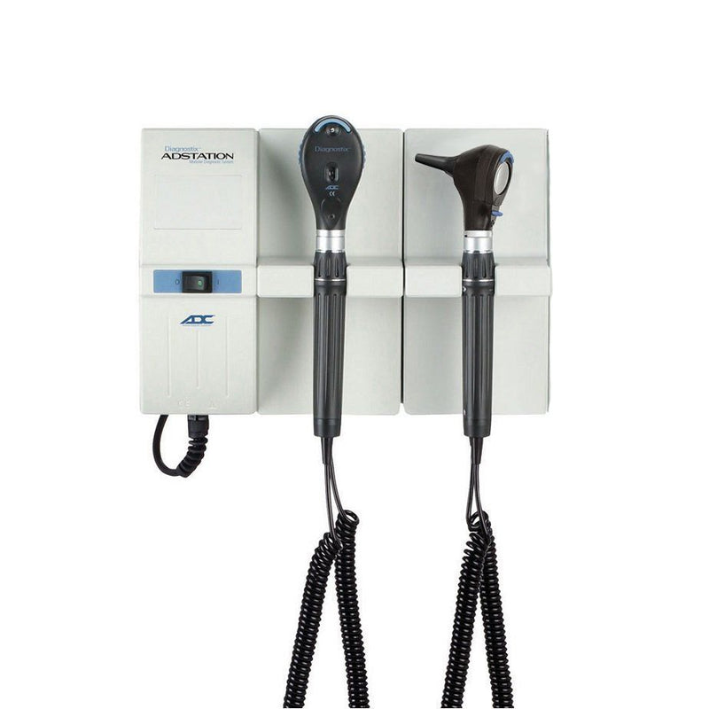 ADC Adstation 56102 3.5V Wall Otoscope/Coax Plus Ophthalmoscope Diagnostic Set