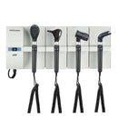 ADC Adstation 56102-56 3.5V Wall Otoscope/Coax Plus Ophthalmoscope/Throat Illuminator/Dermascope Diagnostic Set  Xenon Oto|LED Ophth|Xenon Throat Illuminator|LED D