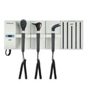 ADC Adstation 56102-6 3.5V Wall Otoscope/Coax Plus Ophthalmoscope/Throat Illuminator Diagnostic Set with Specula Dispenser