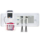 ADC Adstation 5611-35 3.5V Wall Otoscope/Dermascope Diagnostic Set with Wallboard for ADView 2 - With ADView 2