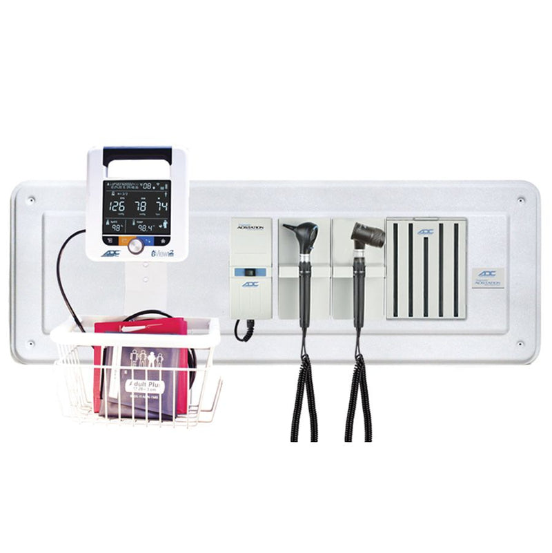 ADC Adstation 5611-35 3.5V Wall Otoscope/Dermascope Diagnostic Set with Wallboard for ADView 2 