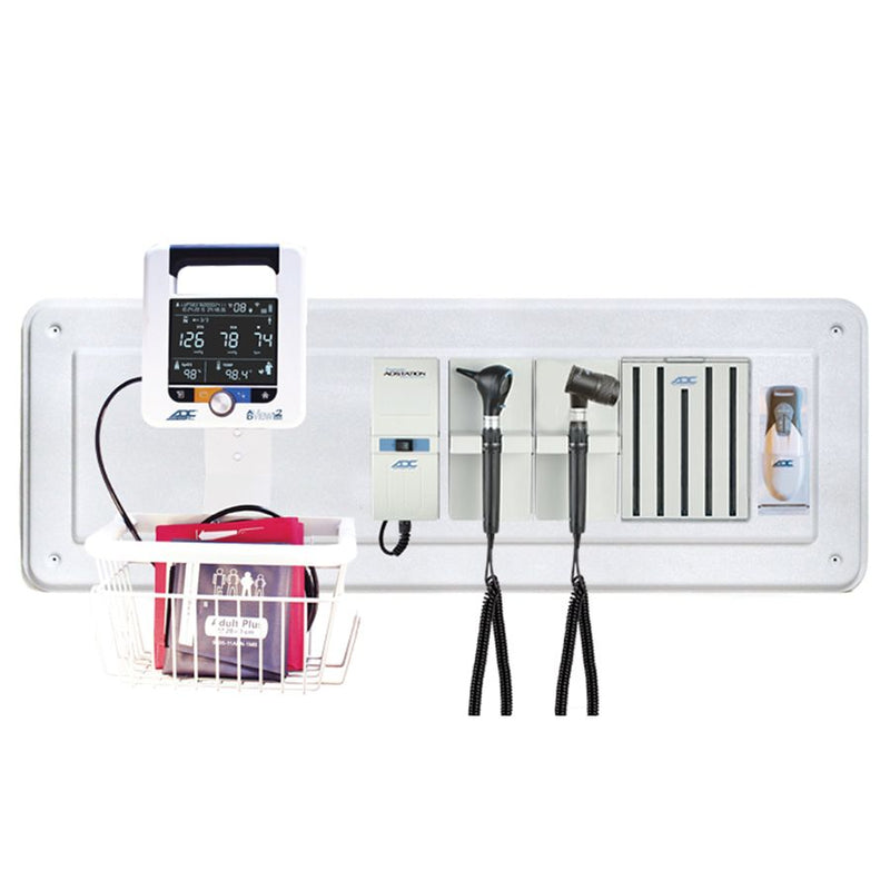 ADC Adstation 5611-35 3.5V Wall Otoscope/Dermascope Diagnostic Set with Wallboard for ADView 2 